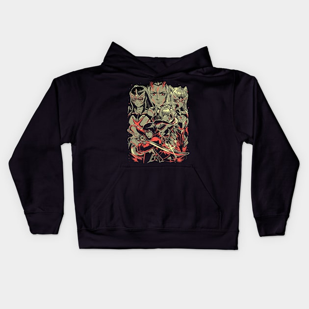 Cycle of Life and Death Kids Hoodie by Pixeleyebat